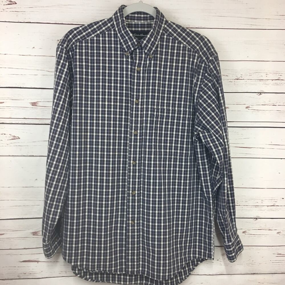 Eddie Bauer Since 1920 Men’s Long Sleeve Button Up Shirt Size Small 100% Cotton